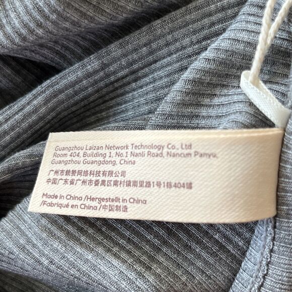 Women's Maxi Bodycon Dress Lounge Slip Spaghetti Strap Long Tank Ribbed Large - Picture 10 of 10